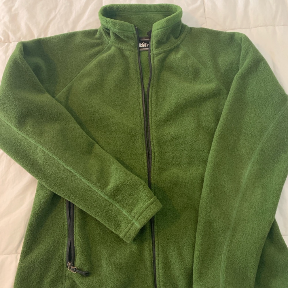 REI Moss Green Fleece Full-zip